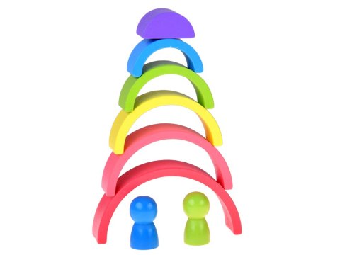 JOKOMISIADA Drewniana układanka MONTESSORI - elementy o różnych kształtach ZA5859