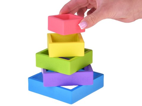 JOKOMISIADA Drewniana układanka MONTESSORI - elementy o różnych kształtach ZA5859