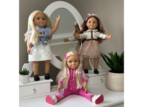 JOKOMISIADA Duża sportowa lalka 48cm w dresie + wbudowana melodia i miękki tułów ZA5844