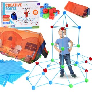 JOKOMISIADA Duży Zestaw SŁOMKI KONSTRUKCYJNE kreatywne klocki do budowania 89el ZA5907