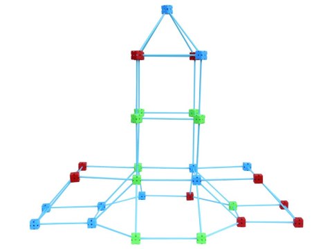 JOKOMISIADA Duży Zestaw SŁOMKI KONSTRUKCYJNE kreatywne klocki do budowania 89el ZA5907