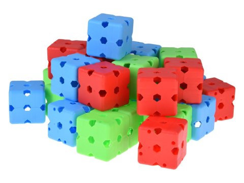 JOKOMISIADA Duży Zestaw SŁOMKI KONSTRUKCYJNE kreatywne klocki do budowania 89el ZA5907