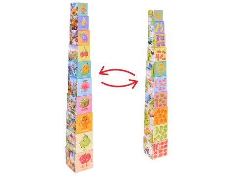 JOKOMISIADA Edukacyjne puzzle sześcienne dla dzieci - kreatywna układanka 10szt. ZA5868