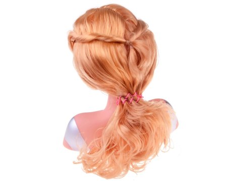 JOKOMISIADA Głowa do czesania 20 cm LALKA BLONDYNKA z akcesoriami fryzjerskimi ZA5837