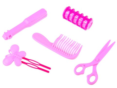 JOKOMISIADA Głowa do czesania 20 cm LALKA SZATYNKA z akcesoriami fryzjerskimi ZA5838