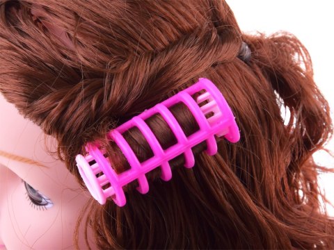 JOKOMISIADA Głowa do czesania 20 cm LALKA SZATYNKA z akcesoriami fryzjerskimi ZA5838