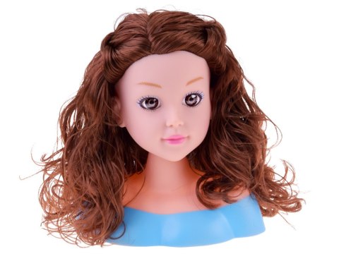 JOKOMISIADA Głowa do czesania 20 cm LALKA SZATYNKA z akcesoriami fryzjerskimi ZA5838