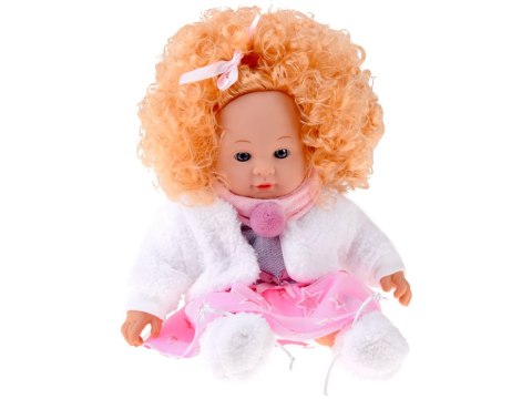 JOKOMISIADA Interaktywna lalka ALICJA 32cm z burzą blond włosów - mówi i gaworzy ZA5841