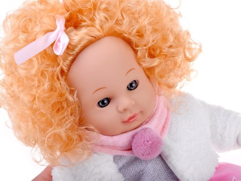 JOKOMISIADA Interaktywna lalka ALICJA 32cm z burzą blond włosów - mówi i gaworzy ZA5841