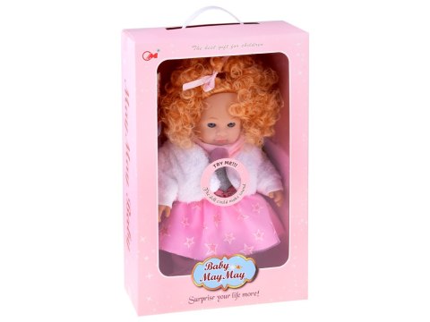 JOKOMISIADA Interaktywna lalka ALICJA 32cm z burzą blond włosów - mówi i gaworzy ZA5841