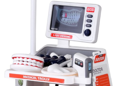 JOKOMISIADA Interaktywny WÓZEK LEKARSKI Zestaw do zabawy w lekarza i dentystę ZA5874