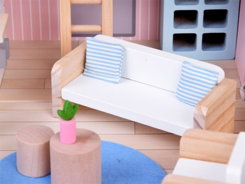 JOKOMISIADA KWIECISTY Domek dla lalek w zamykanej walizce + drewniane mebelki ZA5930