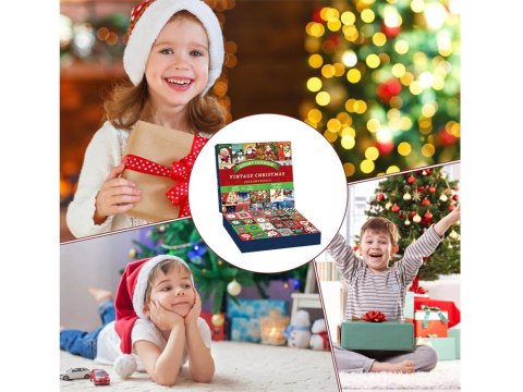 JOKOMISIADA Kalendarz adwentowy PUZZLE - 24 świąteczne układanki w stylu VINTAGE ZA5885