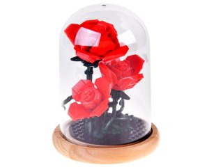 JOKOMISIADA Klocki konstrukcyjne Podświetlana RÓŻA pod kopułą - kwiaty 219-ele ZA5901