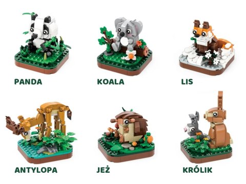 JOKOMISIADA Klocki techniczne Seria: Dzikie zwierzęta lądowe - ponad 100-ele ZA5852