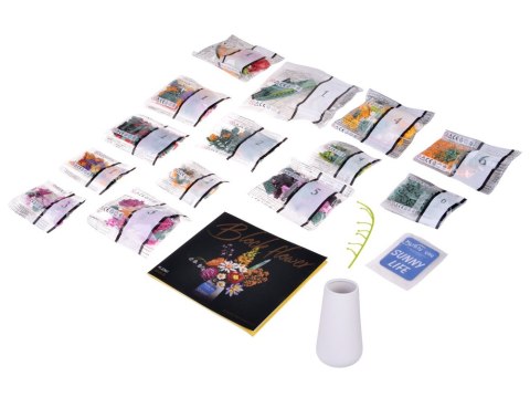 JOKOMISIADA Klocki techniczne kwiaty BUKIET KWIATÓW ceramiczny wazon 1070 ele ZA5865