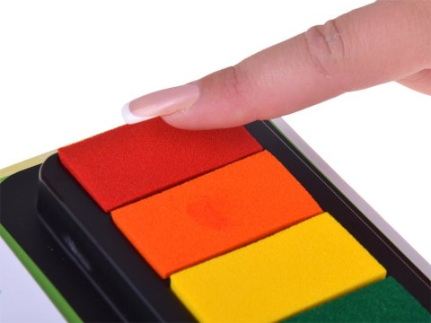 JOKOMISIADA Kreatywna książeczka do malowania palcami DINOZAURY 64str 7 kolorów AP0048