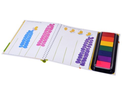 JOKOMISIADA Kreatywna książeczka do malowania palcami OGRÓD 64str 7 kolorów AP0049