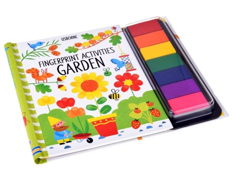 JOKOMISIADA Kreatywna książeczka do malowania palcami OGRÓD 64str 7 kolorów AP0049