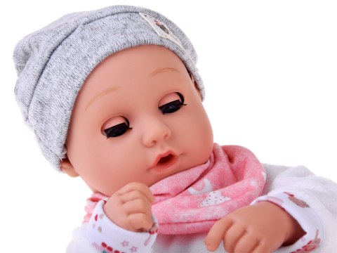 JOKOMISIADA Lalka BOBAS 32cm z ruchomymi oczkami + akcesoria do karmienia ZA5833