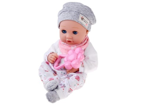 JOKOMISIADA Lalka BOBAS 32cm z ruchomymi oczkami + akcesoria do karmienia ZA5833