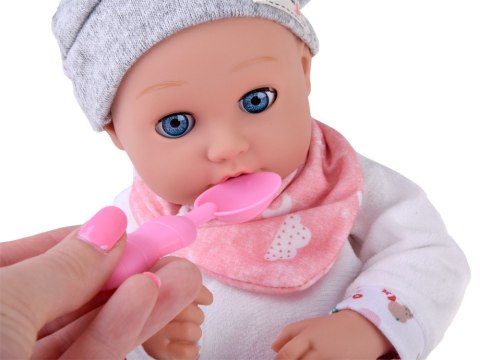 JOKOMISIADA Lalka BOBAS 32cm z ruchomymi oczkami + akcesoria do karmienia ZA5833