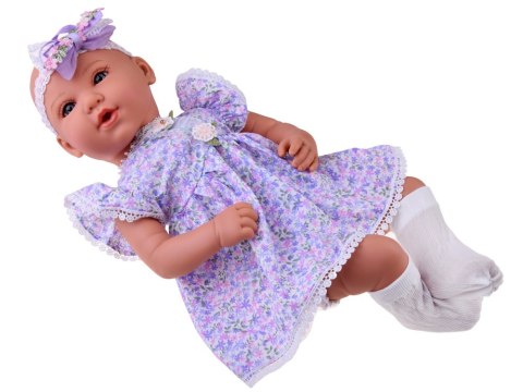 JOKOMISIADA Lalka BOBAS interaktywna 46cm - w liliowej sukience + akcesoria ZA5834