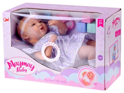 JOKOMISIADA Lalka BOBAS interaktywna 46cm - w liliowej sukience + akcesoria ZA5834