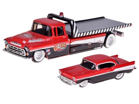 JOKOMISIADA Maisto Licencjonowane Auta Metalowe Chevrolet Flatbed 1957 i Bel Air ZA5864