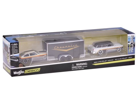 JOKOMISIADA Maisto Licencjonowane auta metalowe Chevrolet Nomad 1955 i Vega 1971 ZA5863