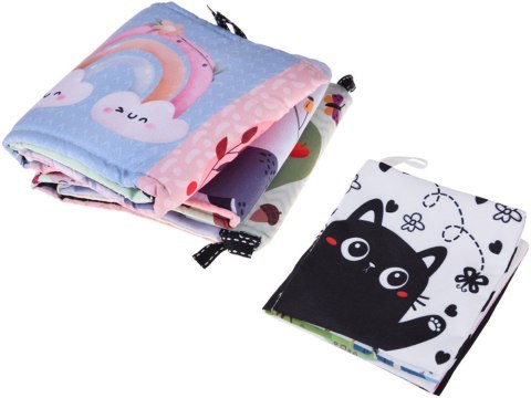 JOKOMISIADA Mata Edukacyjna z Pałąkiem + Zabawki Gryzak Książeczka Kontrastowa ZA5828