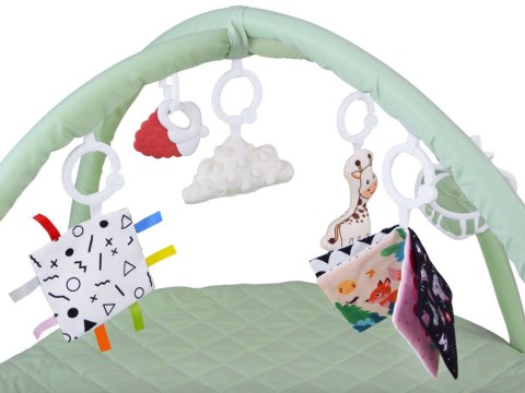 JOKOMISIADA Mata Edukacyjna z Pałąkiem + Zabawki Gryzak Książeczka Kontrastowa ZA5828