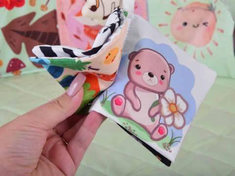 JOKOMISIADA Mata Edukacyjna z Pałąkiem + Zabawki Gryzak Książeczka Kontrastowa ZA5828