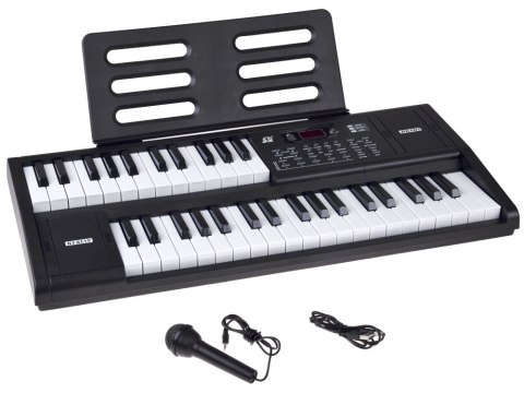 JOKOMISIADA Organy KEYBOARD 61-klawiszy z funkcją podziału SPLIT + mikrofon IN0185