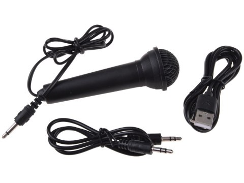 JOKOMISIADA Organy mini KEYBOARD 37-klawiszy + mikrofon SREBRNY IN0183