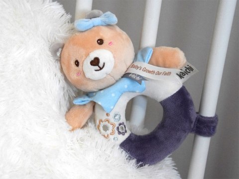 JOKOMISIADA Pierwsza pluszowa grzechotka dla niemowląt 0+ misiu dla noworodka ZA5877