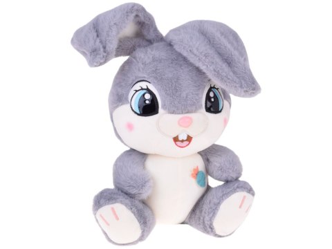 JOKOMISIADA Pluszowy Królik 40 cm Uroczy szary JAGÓDEK z zaginanymi uszami ZA5922