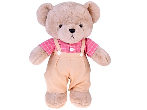 JOKOMISIADA Pluszowy MIŚ - beżowy Filip 58cm w różowej VINTAGE koszuli ZA5923 A