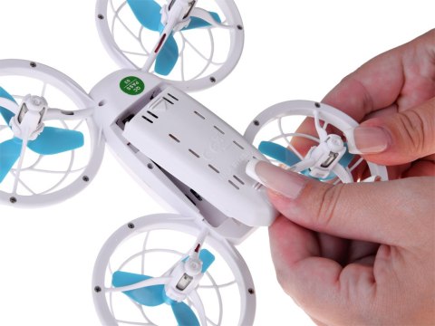 JOKOMISIADA Quadcopter Led Dron efektowne Oświetlenie Super Akrobacje + pilot RC0737