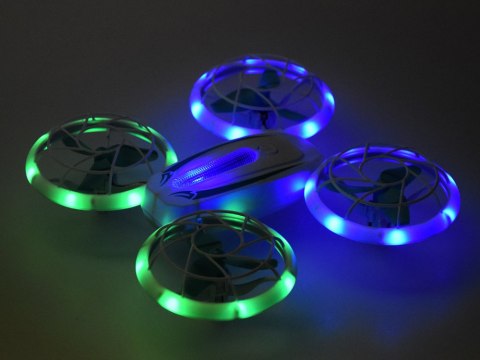 JOKOMISIADA Quadcopter Led Dron efektowne Oświetlenie Super Akrobacje + pilot RC0737