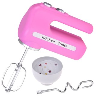 JOKOMISIADA Różowy interaktywny MIKSER z dwoma końcówkami Robot kuchenny + miska ZA5869