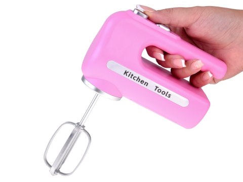 JOKOMISIADA Różowy interaktywny MIKSER z dwoma końcówkami Robot kuchenny + miska ZA5869