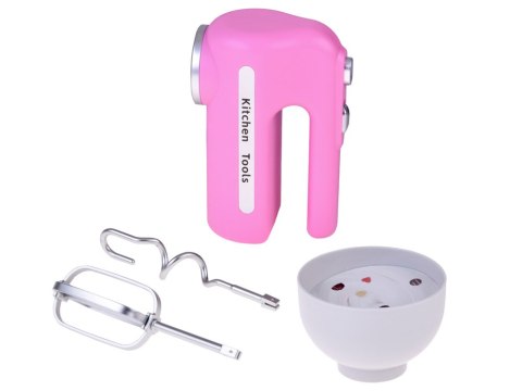 JOKOMISIADA Różowy interaktywny MIKSER z dwoma końcówkami Robot kuchenny + miska ZA5869
