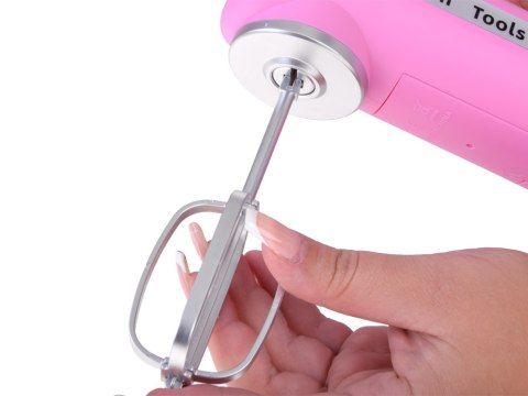 JOKOMISIADA Różowy interaktywny MIKSER z dwoma końcówkami Robot kuchenny + miska ZA5869