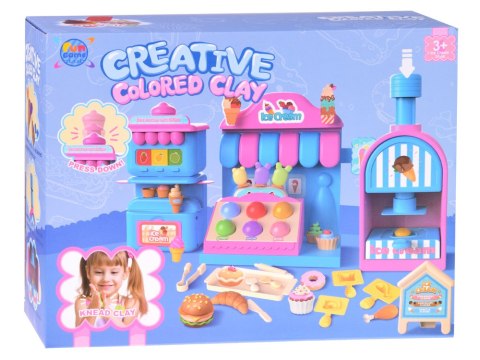 JOKOMISIADA Słodki zestaw MASA PLASTYCZNA Lodziarnia Cukiernia - dużo akcesoriów ZA5895