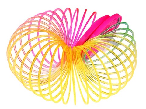 JOKOMISIADA Sprężynka tęczowa DISCO 2w1 - Kolorowe oświetlenie LED i projektor ZA5890