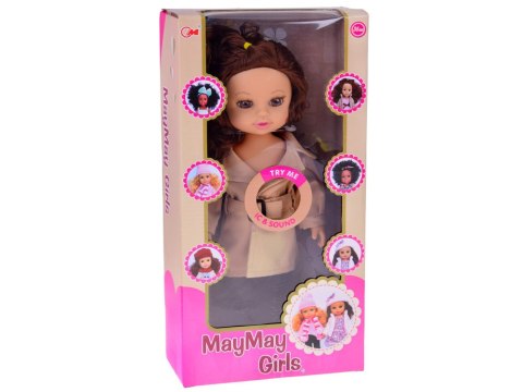 JOKOMISIADA Stylowa lalka Kalinka Jesieniara w eleganckim płaszczyku 36cm ZA5840