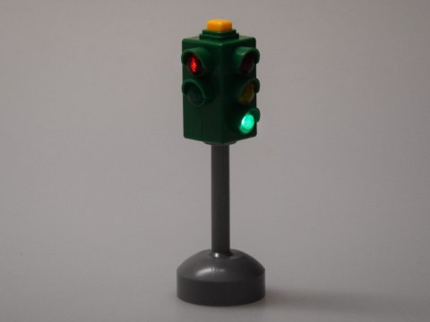 JOKOMISIADA Sygnalizacja świetlna z dźwiękiem i światłem + 2 znaki drogowe ZA5845