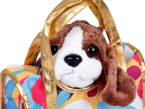 JOKOMISIADA Urocza Maskotka Piesek w Torebce przytulanka dla dziecka ZA5856