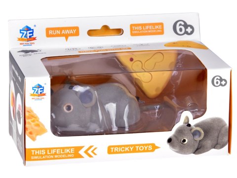 JOKOMISIADA Urocza Myszka na pilota z czujnikiem sensorycznym zabawka dla kota RC0730